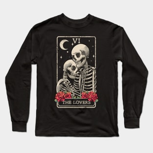 The Lovers Tarot Card Occult Witchcraft Esoteric Goth Gothic Long Sleeve T-Shirt